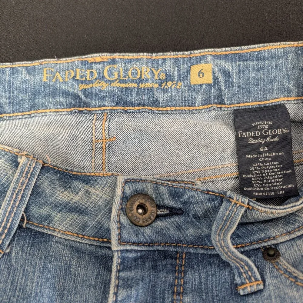 Faded Glory Women's Blue Jeans Core Boot Cut Size 6A - Picture 4 of 6